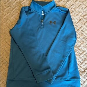 Youth Under Armour Teal Quarter-Zip Jacket size M